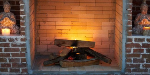 Jak postavit altán s krbem v zemi vlastníma rukama